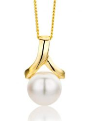 Diamant Exquis Złoty naszyjnik z zawieszką - dł. 45 cm rozmiar: onesize. Białe naszyjniki damskie Diamant Exquis, złote. Za 1,087.99 zł.