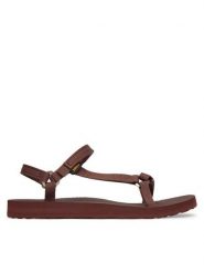 Teva Sandały Original Universal Slim 1150110 Bordowy. Czerwone sandały damskie Teva, bez wzorów, z materiału, bez obcasa, na płaskiej podeszwie. Za 299.99 zł.