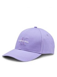 Calvin Klein Czapka z daszkiem Mono Logo Embro K60K612317 Fioletowy. Fioletowe czapki z daszkiem damskie CALVIN KLEIN, bez wzorów, z bawełny. Za 99.99 zł.