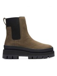 Clarks Skórzane sztyblety "Orianna2 Top" w kolorze jasnobrązowym rozmiar: 37,5. Brązowe botki damskie Clarks, bez wzorów, bez ramiączek. Za 254.74 zł.