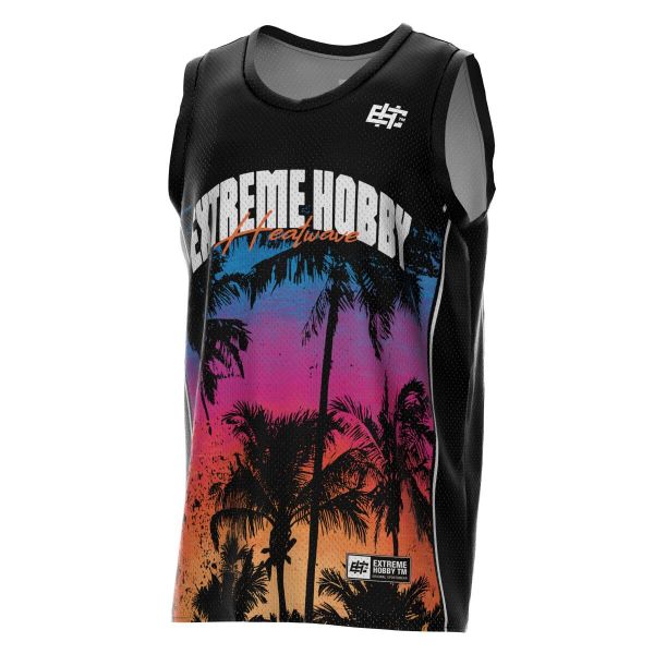 Koszulka koszykarska na ramiączkach męska EXTREME HOBBY HEATWAVE. Zielone t-shirty sportowe męskie EXTREME HOBBY, m, z materiału, bez ramiączek, na fitness i siłownię. Za 159.00 zł.
