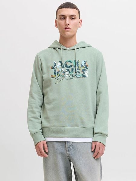Jack & Jones Bluza "Geplas" w kolorze zielonym rozmiar: L. Zielone bluzy z kapturem męskie Jack & Jones, l. Za 95.69 zł.