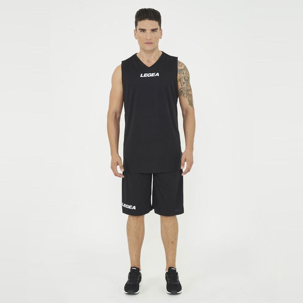 Oddychająca Koszulka Bez Rękawów Portland Damska Czarna. Czarne bluzki sportowe damskie Legea, xl, z poliesteru, bez kołnierzyka, bez ramiączek. Za 64.00 zł.