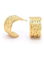 MOODE Kolczyki-półkreole "Augustine" rozmiar: onesize. Żółte kolczyki damskie MOODE, ze stali. Za 39.99 zł.