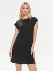 Vero Moda Sukienka codzienna Ava 10304703 Czarny Loose Fit. Czarne sukienki damskie Vero Moda, na co dzień, xs, bez wzorów, z lyocellu, bez kołnierzyka, bez ramiączek, proste. Za 69.99 zł.