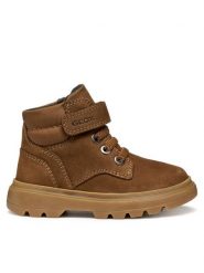 Geox Trapery B Kiddartah B4662B 032FU C6777 S Brązowy. Brązowe buty zimowe chłopięce Geox, z nubiku. Za 249.99 zł.