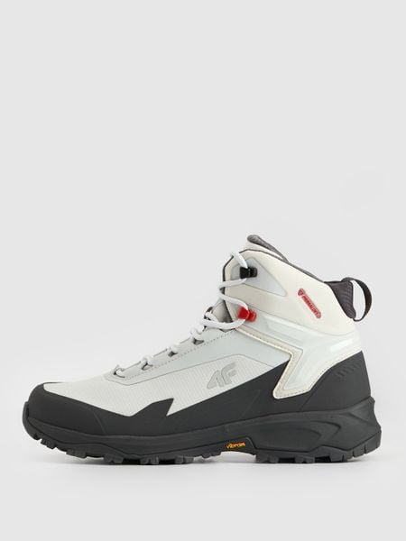 4F Wysokie buty trekkingowe ICE CRACKER z izolacją Primaloft męskie - szare 42. Szare buty trekkingowe męskie 4f, na zimę, z nylonu, przed kolano, bez zapięcia, primaloft. Za 549.99 zł.