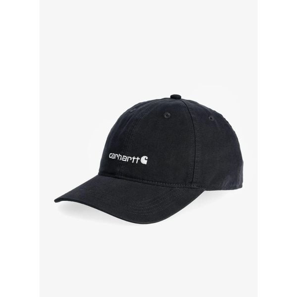 Czapka z daszkiem damska Carhartt Canvas Embroidered Graphic Cap. Czarne czapki z daszkiem damskie Carhartt, bez wzorów. Za 95.01 zł.
