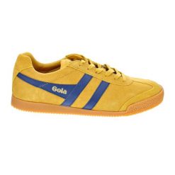 Buty do chodzenia męskie Gola Harrier. Brązowe buty sportowe na co dzień męskie Gola, z materiału, bez zapięcia, trekkingowe. Za 406.50 zł.