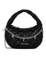 Juicy Couture Torebka BIJXT8664WIP Czarny. Czarne torebki klasyczne damskie Juicy Couture, bez wzorów, z materiału, bez dodatków. Za 309.99 zł.