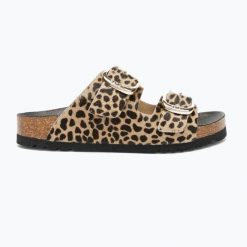 Klapki damskie Scholl Noelle Pony Leather. Brązowe klapki damskie Scholl, bez wzorów, z materiału, bez obcasa. Za 634.50 zł.