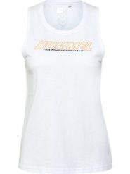 Damski tank top Hummel TE Confident. Białe topy sportowe damskie HUMMEL, na wiosnę, xl, bez wzorów, z bawełny, bez ramiączek. Za 146.50 zł.