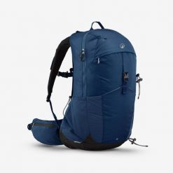 Plecak turystyczny Quechua MH500 25 l. Niebieskie plecaki męskie QUECHUA, bez wzorów, z materiału. Za 179.99 zł.