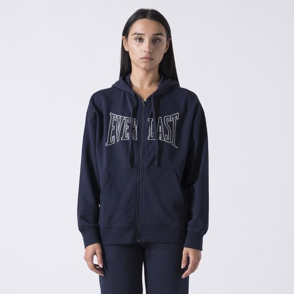 Ikoniczna Bluza Z Kapturem I Pelnym Zamkiem Na Suwak Z Logo Niebieski Morski Baw. Niebieskie bluzy z kapturem damskie Everlast, l, z bawełny. W wyprzedaży za 172.40 zł.