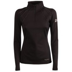 Damska koszulka do jazdy konnej Harry's Horse Denici Cavalli Stardust Crystal. Czarne t-shirty damskie HARRYS HORSE, s, bez wzorów, bez kołnierzyka. Za 283.00 zł.