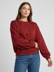 MOSS COPENHAGEN Bluza "Brionna" w kolorze bordowym rozmiar: S/M. Czerwone bluzy bez kaptura damskie MOSS COPENHAGEN, m. Za 179.95 zł.