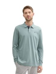 Męska Koszulka Polo Tom Tailor Basic Polo With Contrast Grey Mint 1043278 27475. Szare koszulki męskie z długim rękawem Tom Tailor, m, bez wzorów, bez ramiączek. Za 89.99 zł.