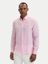 Tommy Hilfiger Koszula MW0MW41530 Różowy jasny Regular Fit. Czerwone koszule męskie Tommy Hilfiger, l, bez wzorów, ze lnu, bez kołnierzyka, bez ramiączek. Za 489.99 zł.