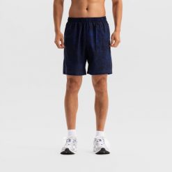 Spodenki fitness cardio męskie Domyos. Niebieskie szorty męskie DOMYOS, m, z elastanu, na fitness i siłownię. Za 49.99 zł.