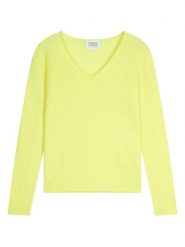 AUTHENTIC CASHMERE Kaszmirowy sweter "Galise" w kolorze żółtym rozmiar: XXL. Żółte swetry klasyczne damskie AUTHENTIC CASHMERE, xxl, z kaszmiru, bez kołnierzyka. Za 292.89 zł.
