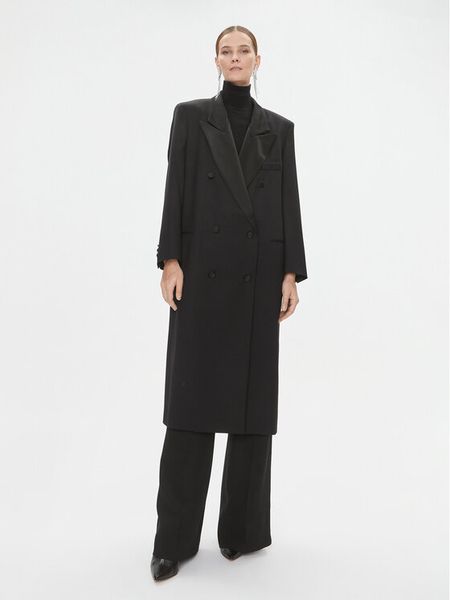 Boss Płaszcz przejściowy Caleco 50504515 Czarny Regular Fit. Czarne płaszcze damskie Boss, bez wzorów, z syntetyku. Za 1,659.00 zł.