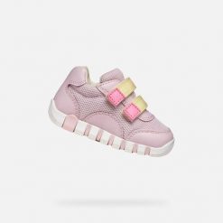 Buty GEOX B IUPIDOO GIRL Rose. Czerwone obuwie treningowe damskie Geox, do biegania. Za 174.99 zł.