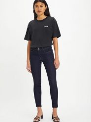 Levi´s Dżinsy "Blue Wave Rinse" - Skinny fit - w kolorze granatowym rozmiar: W24/L32. Niebieskie jeansy damskie z podwyższonym stanem. Za 166.88 zł.