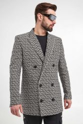 Płaszcz męski z logo BALMAIN. Płaszcze męskie Balmain, m, bez wzorów. W wyprzedaży za 6,681.35 zł.