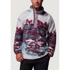 Bluza Mężczyzna COLUMBIA Helvetia™ II Printed Half Snap Fleece. Czerwone bluzy bez kaptura męskie Columbia, m, z polaru. W wyprzedaży za 335.70 zł.