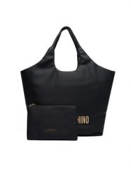 LOVE MOSCHINO Torebka JC4396PP0NKD000A Czarny. Czarne torebki klasyczne damskie Love Moschino, bez wzorów, ze skóry, bez dodatków. Za 769.99 zł.