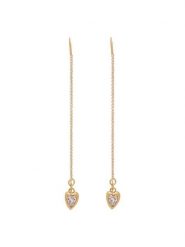 Guess Kolczyki JUBE06 364JW Złoty. Żółte kolczyki damskie Guess, ze stali. Za 299.99 zł.