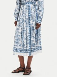 Fracomina Spódnica plisowana FS26SG2005W435K5 Niebieski jasny Regular Fit. Niebieskie spódniczki damskie Fracomina, bez wzorów, z syntetyku, plisowane. Za 659.99 zł.