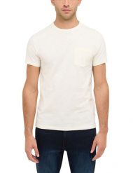 Męski T-Shirt Mustang Style Amado Whisper White 1016276 2013. Białe t-shirty męskie Mustang, m, bez wzorów, bez kołnierzyka. Za 69.99 zł.