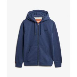 Rozpinana bluza z kapturem z logo essential Superdry. Niebieskie bluzy z kapturem męskie Superdry., l. Za 347.05 zł.