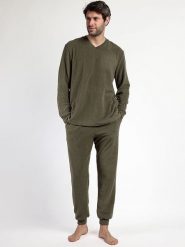 Admas Piżama w kolorze khaki rozmiar: L. Brązowe piżamy męskie admas, l, bez wzorów, bez ramiączek. Za 165.99 zł.