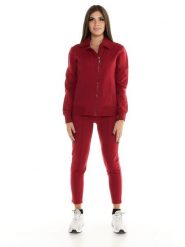 Bluza z zamek błyskawiczny na co dzień na siłownię. Brązowe bluzy bez kaptura damskie LEONE 1947 APPAREL, xl, bez wzorów, z dresówki, bez ramiączek, bez kaptura. Za 252.56 zł.