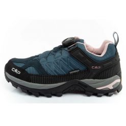 Buty Cmp Rigel 3Q14826 53UG Fitgo niebieskie z membraną. Niebieskie obuwie trekkingowe damskie na zimę. Za 607.18 zł.