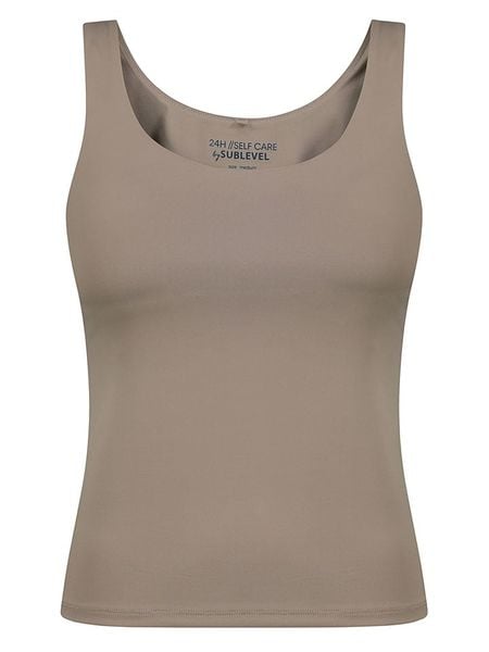 Sublevel Top w kolorze jasnobrązowym rozmiar: L. Brązowe topy damskie Sublevel, l, bez wzorów, bez kołnierzyka. Za 60.99 zł.