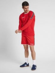 Bluza Hummel hmlAUTHENTIC Training. Czerwone bluzy bez kaptura męskie HUMMEL, l, z polaru. Za 207.95 zł.