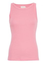 MOSS COPENHAGEN Top "Rasmia" w kolorze jasnoróżowym rozmiar: S/M. Różowe topy damskie MOSS COPENHAGEN, m, bez wzorów, z bawełny, bez kołnierzyka. Za 70.24 zł.