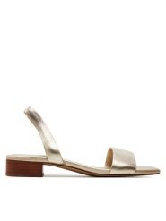 Aldo Sandały Dorenna 13578727 Złoty. Żółte sandały damskie Aldo, bez wzorów, ze skóry, bez obcasa, na płaskiej podeszwie. Za 249.99 zł.