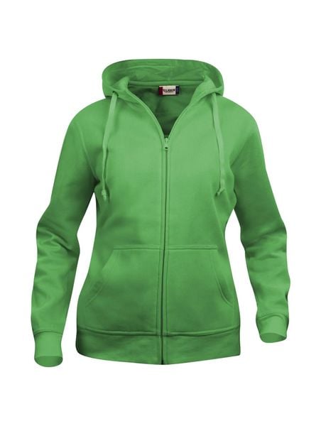 Clique Basic Hoody Full Zip Women – bluza z kapturem na zamek – apple green. Zielone bluzy z kapturem damskie CLIQUE, xs, z bawełny. Za 187.66 zł.
