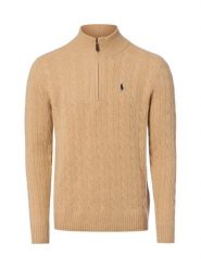 Polo Ralph Lauren Sweter z mieszanki wełny i kaszmiru Mężczyźni Kaszmir brązowy, L. Brązowe swetry męskie Polo Ralph Lauren, l, bez wzorów, z kaszmiru, bez kołnierzyka. Za 1,199.95 zł.