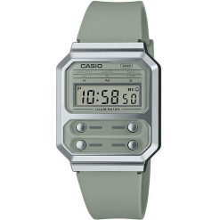 Zegarek Męski Casio A100WEF-3AEF. Zielone zegarki męskie Casio. W wyprzedaży za 190.20 zł.