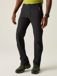 Regatta Spodnie trekkingowe Zipp-Off "Mountain" w kolorze czarnym rozmiar: 48. Czarne spodnie sportowe męskie Regatta. Za 190.18 zł.