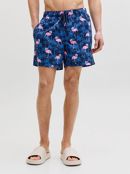Jack & Jones Szorty kąpielowe "Maui" w kolorze niebiesko-jasnoróżowym rozmiar: S. Niebieskie szorty sportowe męskie Jack & Jones, s, z materiału, outdoorowe. Za 58.14 zł.
