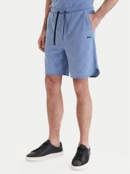 BOSS Szorty sportowe Member 50558883 Błękitny Relaxed Fit. Niebieskie szorty sportowe męskie Boss, m, z bawełny. Za 679.99 zł.