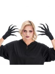 CHAKS Rękawiczki kostiumowe "Nails" w kolorze czarnym rozmiar: onesize. Czarne rękawiczki damskie CHAKS, bez wzorów, z materiału. Za 30.78 zł.