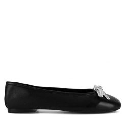 Baleriny Badura. Czarne baleriny damskie Badura, bez wzorów, bez obcasa. Za 229.99 zł.