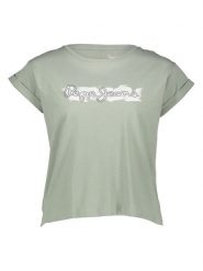 Pepe Jeans Koszulka w kolorze zielonym rozmiar: XS. Zielone bluzki damskie Pepe Jeans, xs, bez wzorów, z bawełny, bez kołnierzyka, bez ramiączek. Za 61.60 zł.